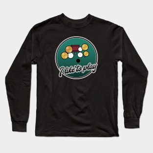 4-piece drum kit — left handed Long Sleeve T-Shirt